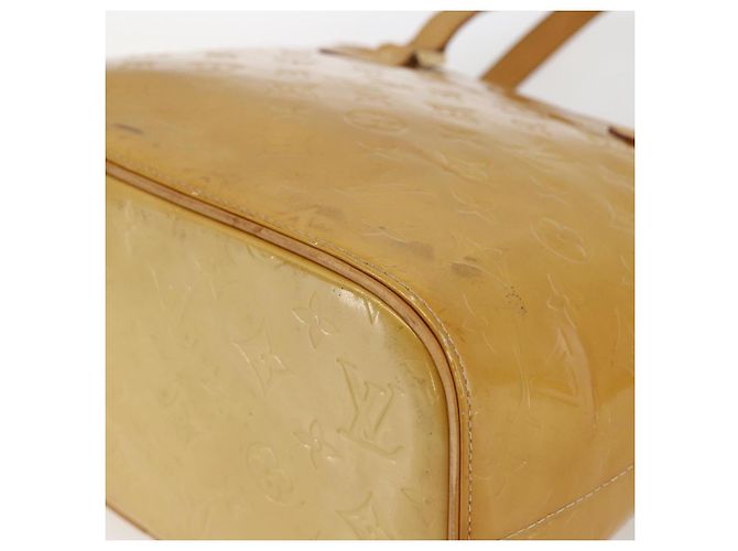 LOUIS VUITTON Borsa a mano Monogram Vernis Houston Gialla M91121 LV Auth ka2560 Giallo - vista 9