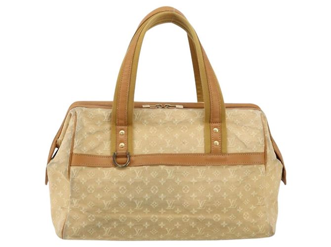 LOUIS VUITTON Borsa a Mano Monogram Mini Josephine GM Beige M92310 LV Auth bs33498 - vista 13
