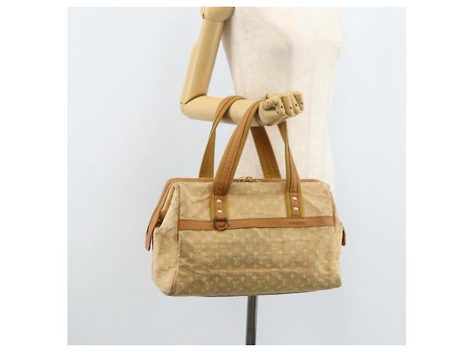 LOUIS VUITTON Borsa a Mano Monogram Mini Josephine GM Beige M92310 LV Auth bs33498 - vista 24