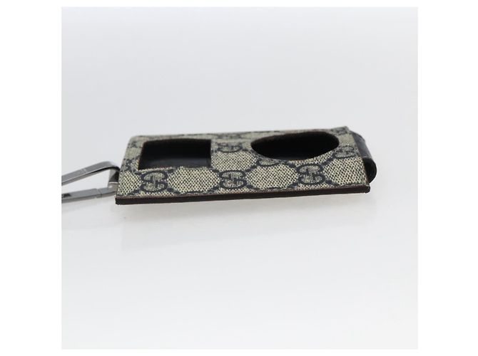 GUCCI GG Supreme Custodia per iPod Borsa a Spalla Sherry Line PVC Blu Navy Rosso Auth bs33002 - vista 4