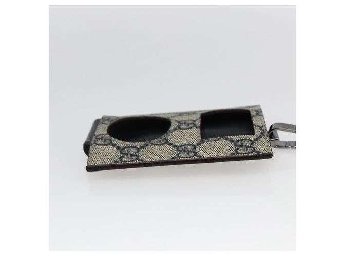 GUCCI GG Supreme Custodia per iPod Borsa a Spalla Sherry Line PVC Blu Navy Rosso Auth bs33002 - vista 5