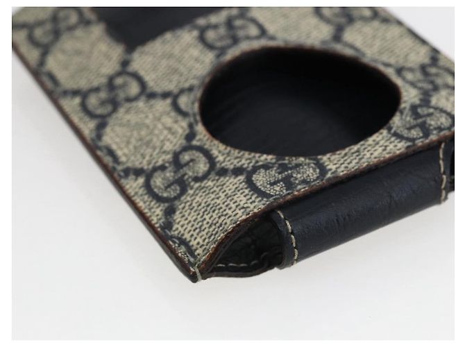 GUCCI GG Supreme Custodia per iPod Borsa a Spalla Sherry Line PVC Blu Navy Rosso Auth bs33002 - vista 9