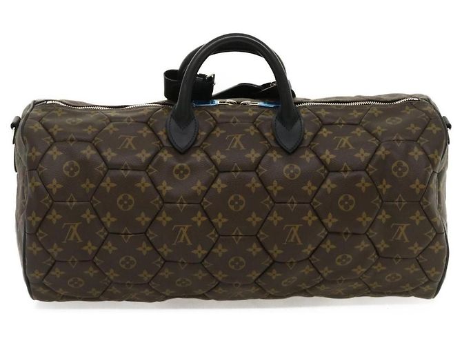 LOUIS VUITTON Borsa Boston Esagonale Sportiva Monogram Macassar M40398 Auth 29557SM Monogramma - vista 2