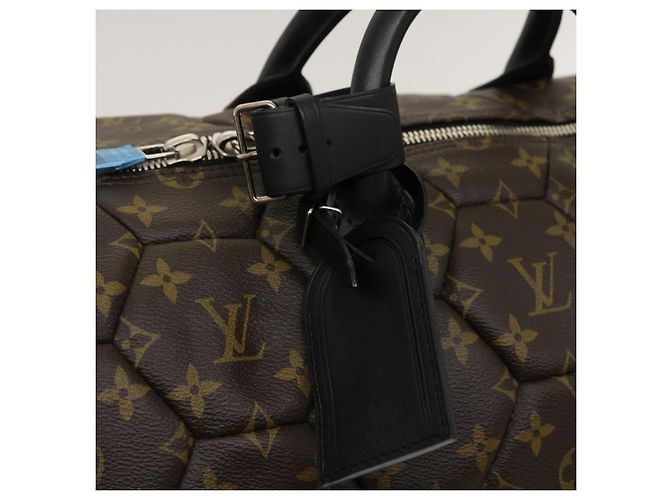 LOUIS VUITTON Borsa Boston Esagonale Sportiva Monogram Macassar M40398 Auth 29557SM Monogramma - vista 20