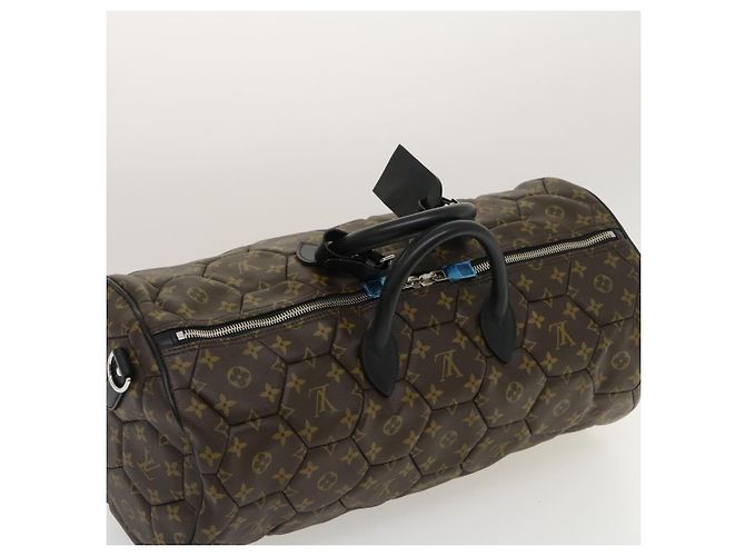 LOUIS VUITTON Borsa Boston Esagonale Sportiva Monogram Macassar M40398 Auth 29557SM Monogramma - vista 6