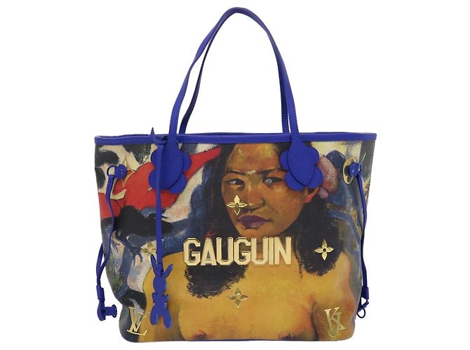 LOUIS VUITTON Masters Collection GAUGUIN Neverfull MM Tasche M43359 LV Auth 47431SM Blau - Ansicht 13