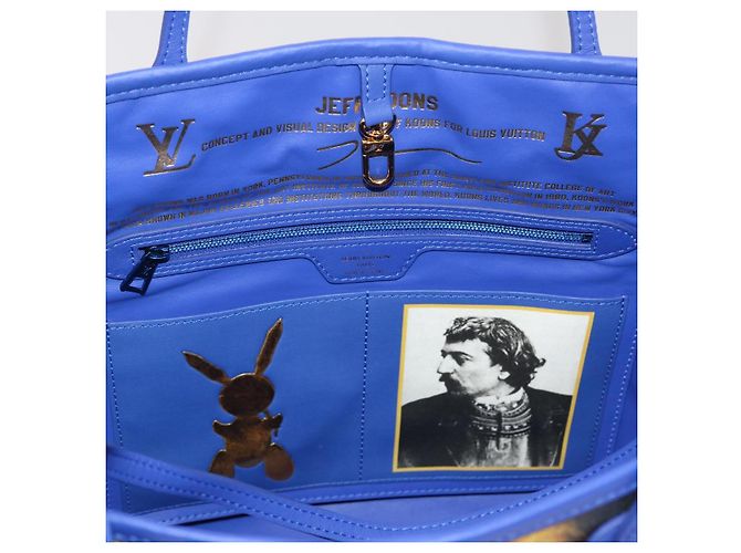 LOUIS VUITTON Masters Collection GAUGUIN Neverfull MM Tasche M43359 LV Auth 47431SM Blau - Ansicht 19