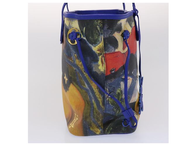 LOUIS VUITTON Masters Collection GAUGUIN Neverfull MM Tasche M43359 LV Auth 47431SM Blau - Ansicht 4