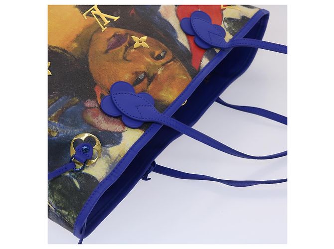 LOUIS VUITTON Masters Collection GAUGUIN Neverfull MM Tasche M43359 LV Auth 47431SM Blau - Ansicht 6