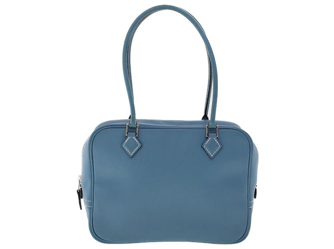 Hermès HERMES Purum 20 Handtasche Leder Hellblau Auth 49423SAM - Ansicht 13