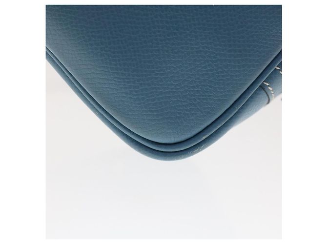 Hermès HERMES Purum 20 Handtasche Leder Hellblau Auth 49423SAM - Ansicht 14