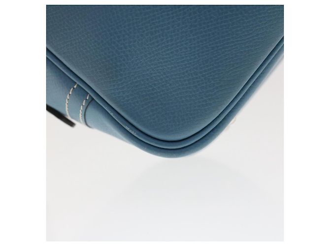 Hermès HERMES Purum 20 Handtasche Leder Hellblau Auth 49423SAM - Ansicht 15
