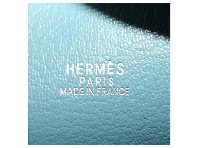Hermès HERMES Purum 20 Handtasche Leder Hellblau Auth 49423SAM - Ansicht 18