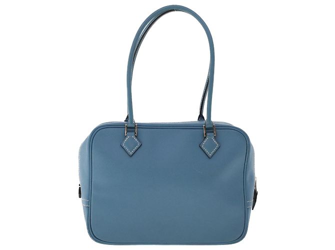 Hermès HERMES Purum 20 Handtasche Leder Hellblau Auth 49423SAM - Ansicht 2