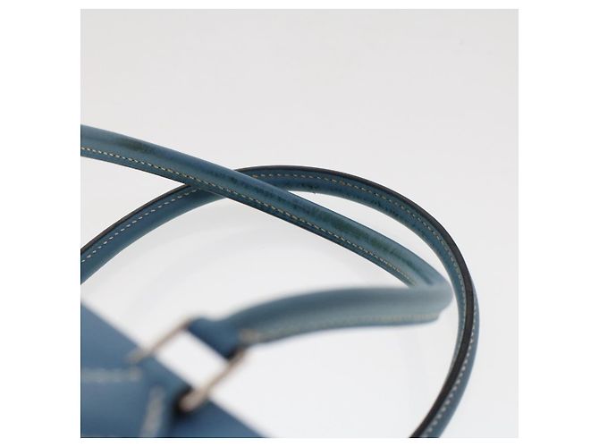 Hermès HERMES Purum 20 Handtasche Leder Hellblau Auth 49423SAM - Ansicht 8