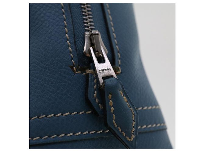 Hermès HERMES Purum 20 Handtasche Leder Hellblau Auth 49423SAM - Ansicht 9