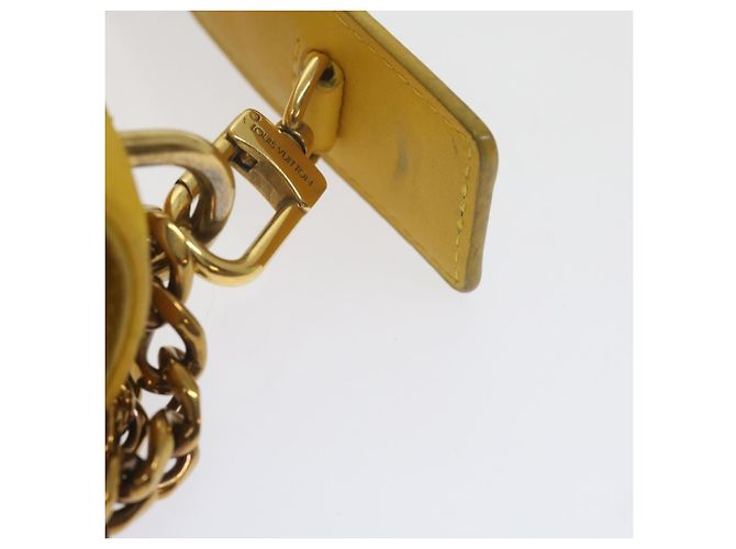 LOUIS VUITTON Borsa a Spalla New Wave Chain PM Pelle Gialla LV Auth 60852SAV Giallo - vista 16