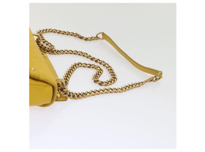 LOUIS VUITTON Borsa a Spalla New Wave Chain PM Pelle Gialla LV Auth 60852SAV Giallo - vista 17