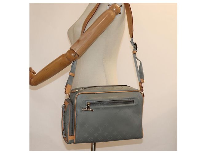 LOUIS VUITTON Borsa a Spalla in Titanio Monogram Grigia M43884 Auth 79277SAM Marrone - vista 31