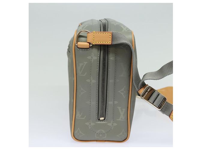 LOUIS VUITTON Borsa a Spalla in Titanio Monogram Grigia M43884 Auth 79277SAM Marrone - vista 4