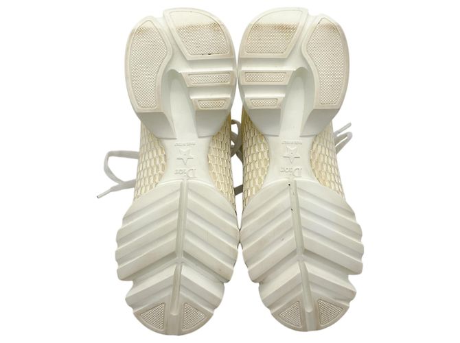 Sneakers D Connect Christian Dior Bianche / Oro Bianco - vista 6