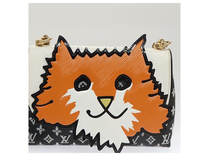 LOUIS VUITTON Catgram Borsa a Spalla Cat Pochette Nera M52935 LV Auth 101677SAM Nero - vista 20