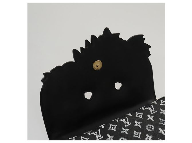 LOUIS VUITTON Catgram Borsa a Spalla Cat Pochette Nera M52935 LV Auth 101677SAM Nero - vista 23