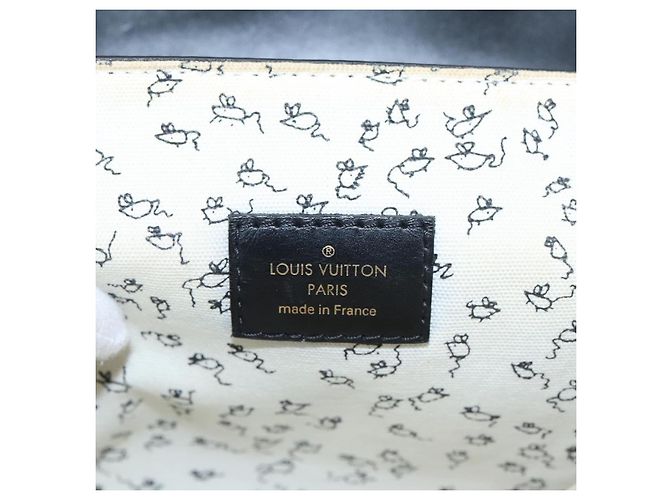 LOUIS VUITTON Catgram Borsa a Spalla Cat Pochette Nera M52935 LV Auth 101677SAM Nero - vista 26