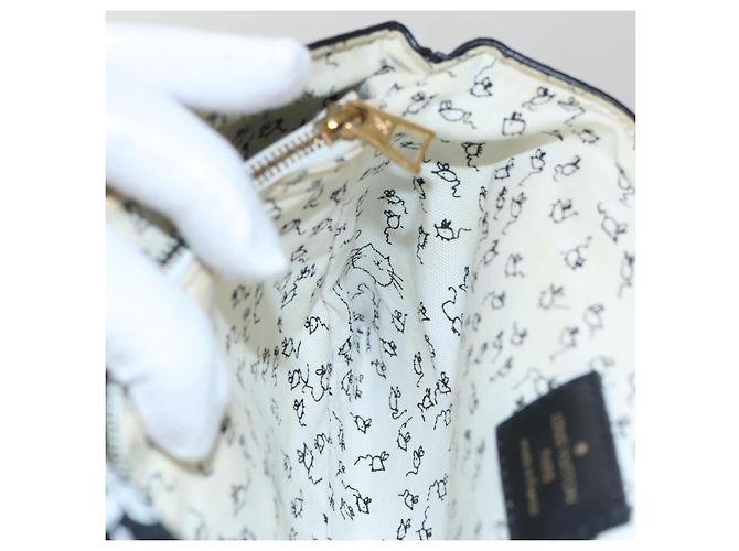 LOUIS VUITTON Catgram Borsa a Spalla Cat Pochette Nera M52935 LV Auth 101677SAM Nero - vista 29