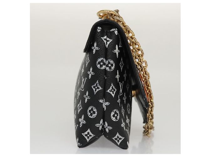 LOUIS VUITTON Catgram Borsa a Spalla Cat Pochette Nera M52935 LV Auth 101677SAM Nero - vista 4