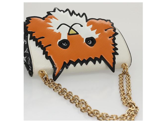 LOUIS VUITTON Catgram Borsa a Spalla Cat Pochette Nera M52935 LV Auth 101677SAM Nero - vista 6