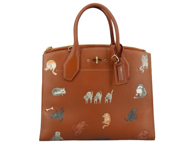 LOUIS VUITTON Borsa Catgram City Steamer MM in pelle 2 in 1 marrone M52969 Auth 104191SM - vista 13
