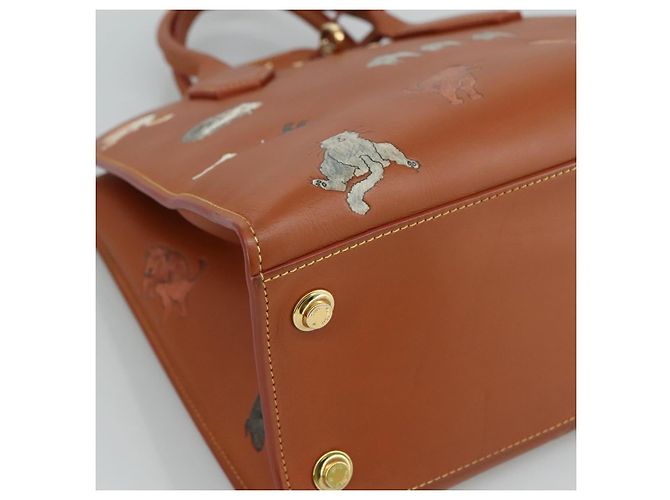 LOUIS VUITTON Borsa Catgram City Steamer MM in pelle 2 in 1 marrone M52969 Auth 104191SM - vista 15