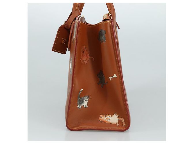 LOUIS VUITTON Borsa Catgram City Steamer MM in pelle 2 in 1 marrone M52969 Auth 104191SM - vista 4