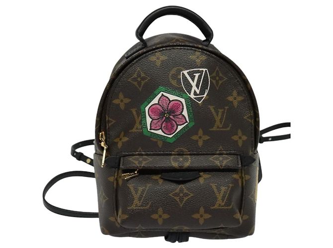LOUIS VUITTON Borsa a Spalla Palm Springs Monogram World Tour M42971 Auth 115814SAV Monogramma - vista 13