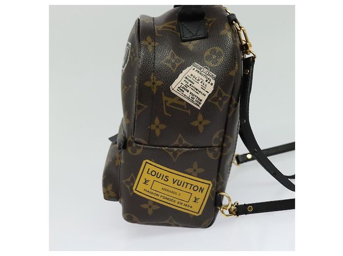 LOUIS VUITTON Borsa a Spalla Palm Springs Monogram World Tour M42971 Auth 115814SAV Monogramma - vista 4