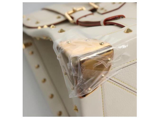 LOUIS VUITTON Borsa a Mano Suhari Extravagan in Pelle Bianca M91803 LV Auth 115974SM Bianco - vista 10
