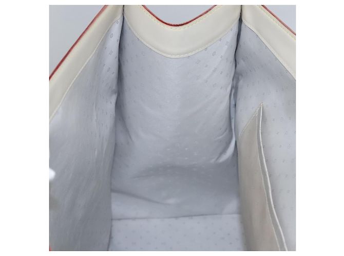 LOUIS VUITTON Borsa a Mano Suhari Extravagan in Pelle Bianca M91803 LV Auth 115974SM Bianco - vista 23