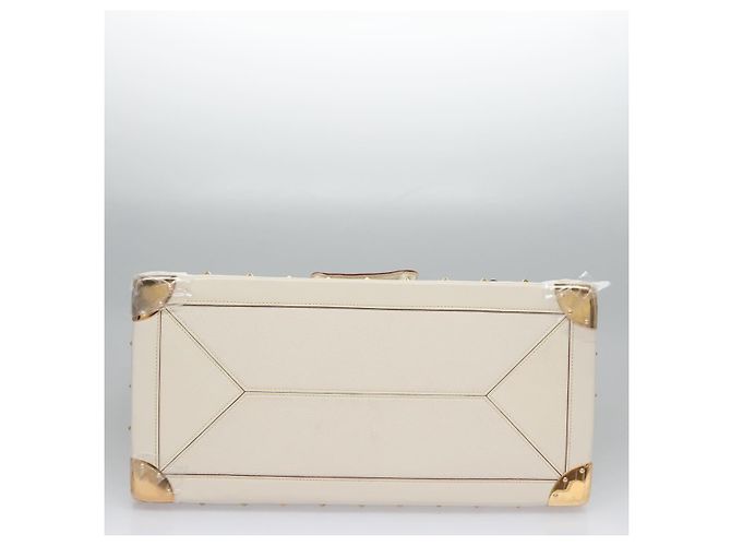 LOUIS VUITTON Borsa a Mano Suhari Extravagan in Pelle Bianca M91803 LV Auth 115974SM Bianco - vista 9