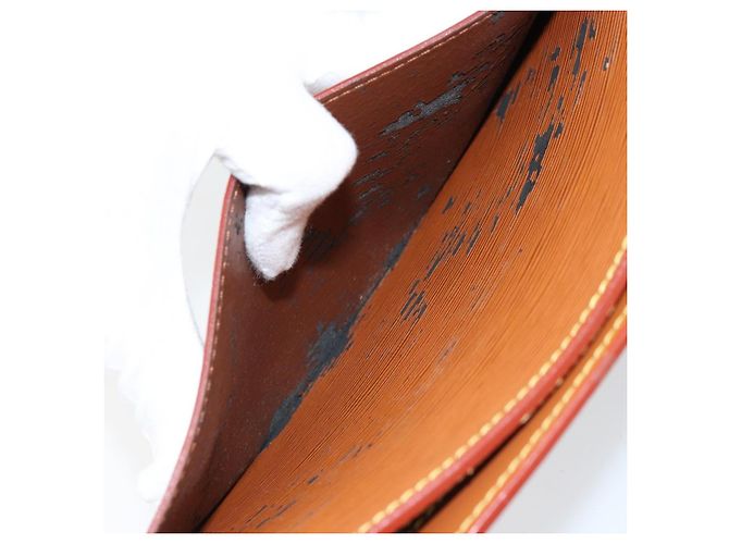LOUIS VUITTON Pochette Uomo Epi Borsa Marrone Zipangu Oro M52528 LV Auth ka2494 - vista 11