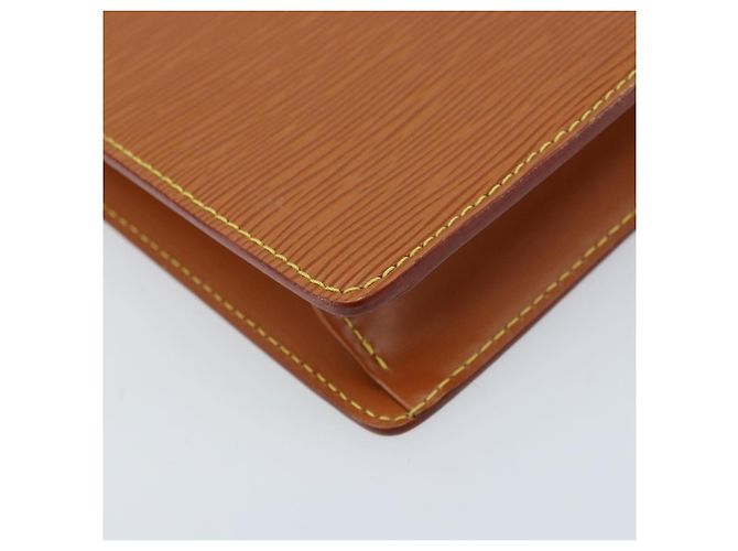 LOUIS VUITTON Pochette Uomo Epi Borsa Marrone Zipangu Oro M52528 LV Auth ka2494 - vista 14