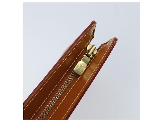 LOUIS VUITTON Pochette Uomo Epi Borsa Marrone Zipangu Oro M52528 LV Auth ka2494 - vista 8