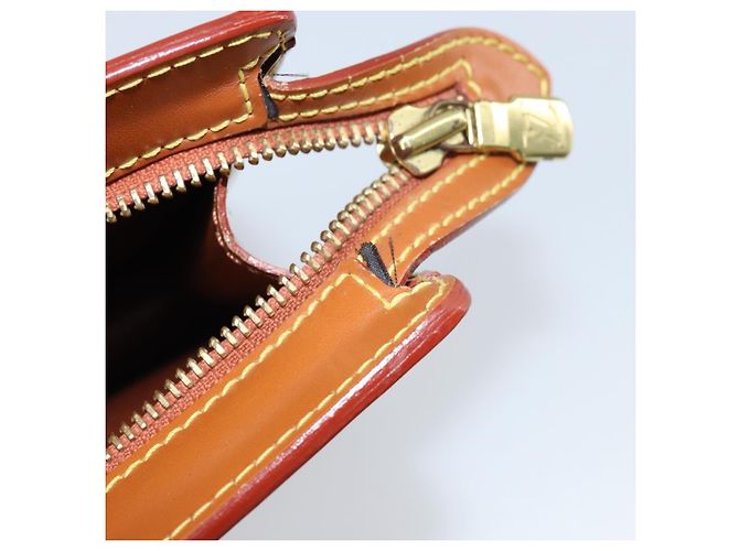 LOUIS VUITTON Pochette Uomo Epi Borsa Marrone Zipangu Oro M52528 LV Auth ka2494 - vista 9