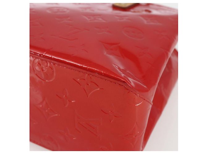 LOUIS VUITTON Borsa Reade PM Monogram Vernis Pomme D'amour M91990 LV Auth ki6412 Rosso - vista 10