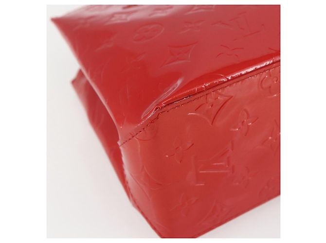 LOUIS VUITTON Borsa Reade PM Monogram Vernis Pomme D'amour M91990 LV Auth ki6412 Rosso - vista 11