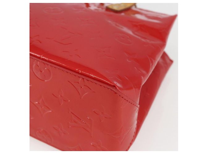 LOUIS VUITTON Borsa Reade PM Monogram Vernis Pomme D'amour M91990 LV Auth ki6412 Rosso - vista 12
