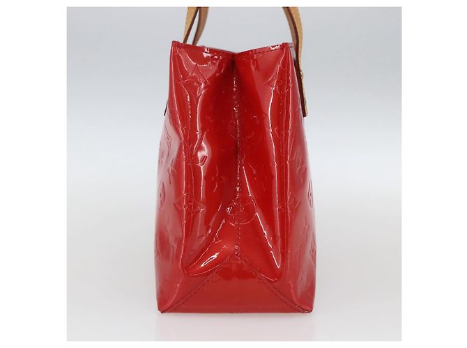 LOUIS VUITTON Borsa Reade PM Monogram Vernis Pomme D'amour M91990 LV Auth ki6412 Rosso - vista 4