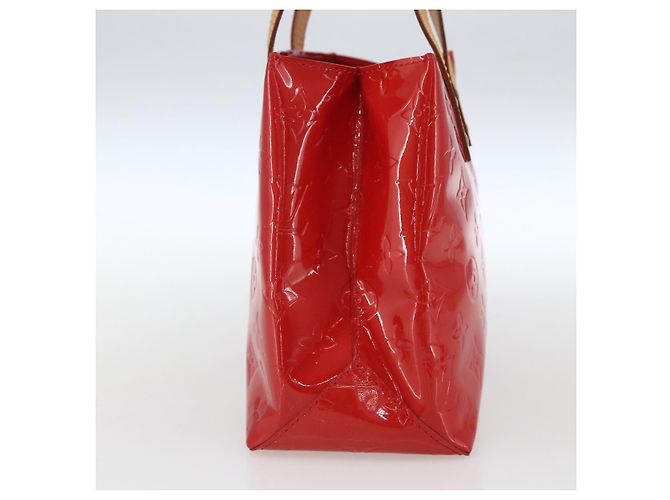 LOUIS VUITTON Borsa Reade PM Monogram Vernis Pomme D'amour M91990 LV Auth ki6412 Rosso - vista 5