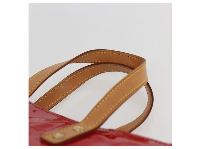 LOUIS VUITTON Borsa Reade PM Monogram Vernis Pomme D'amour M91990 LV Auth ki6412 Rosso - vista 8