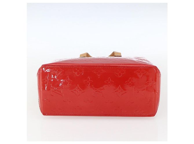 LOUIS VUITTON Borsa Reade PM Monogram Vernis Pomme D'amour M91990 LV Auth ki6412 Rosso - vista 9